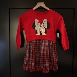 NWT Jumping Beans Disney sweatshirt dress size 6